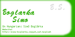boglarka simo business card