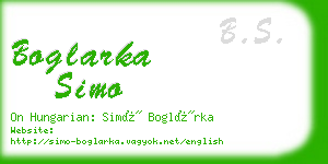 boglarka simo business card